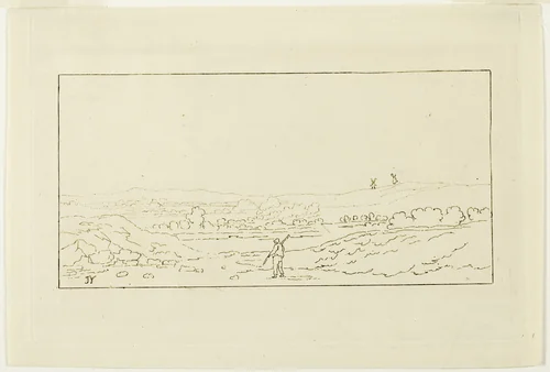 Landscape by J. Young, print, 1818