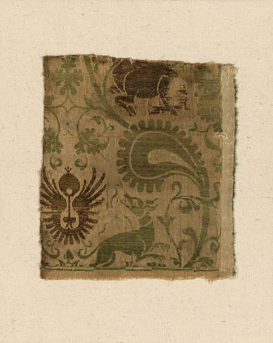 Fragment by Italy, textile, 1301-1400