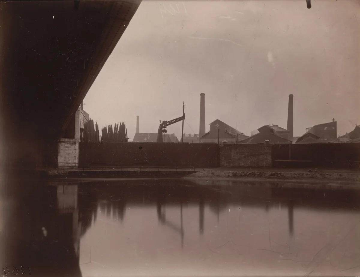 Saint-Denis, canal by Eugène Atget, photograph, 1925
