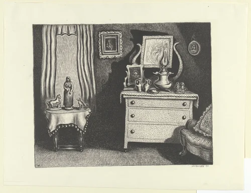 Grandma's Parlor by Wanda Gág, print, 1930