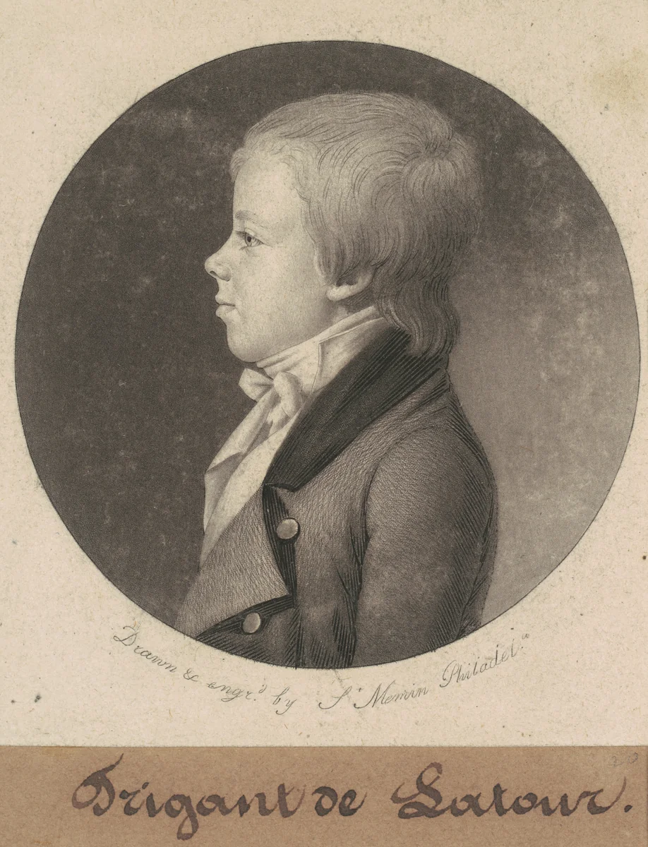 Trigant de la Tour by Charles B. J. Févret de Saint-Mémin, print, 1801