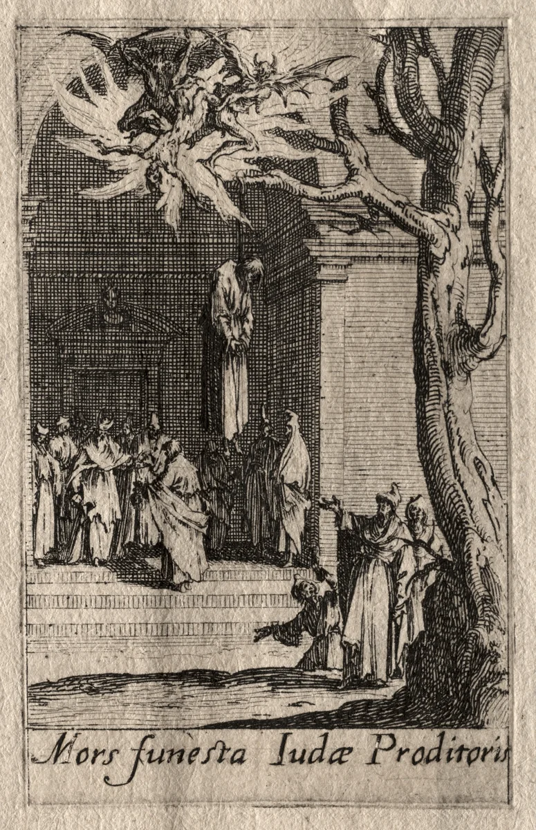 The Martyrdom of the Apostles: The Death of Judas by Jacques Callot, print, 1627-1637