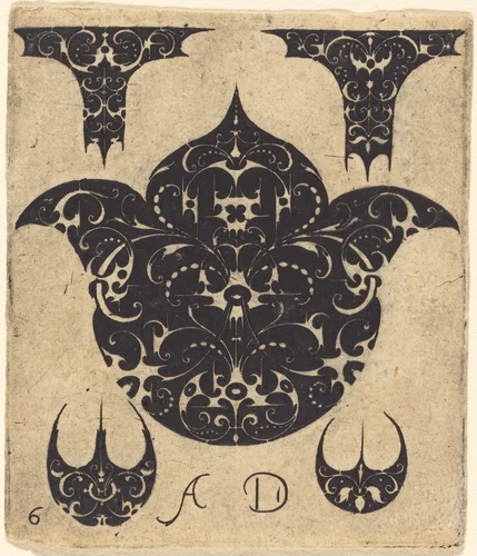 Ornament by Master AD, print, 1519-1610