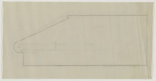 Design for Telefunken Record Player, Section by Lilly Reich, mies van der rohe archive, 1937