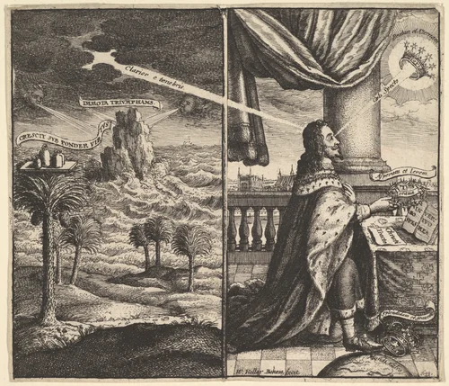 Frontispiece to 'Eikon Basilike' by Wenceslaus Hollar, print, 1649