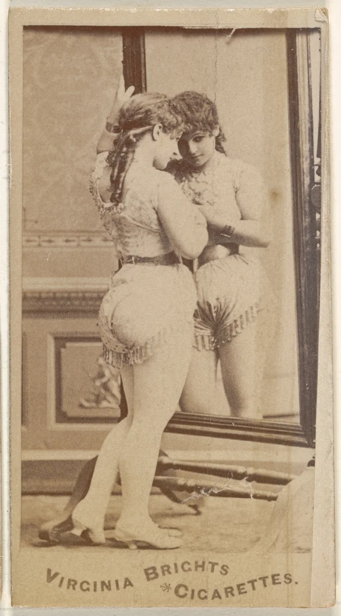 From the Actors and Actresses series (N45, Type 5) for Virginia Brights Cigarettes by Allen & Ginter, photograph, 1885-1891