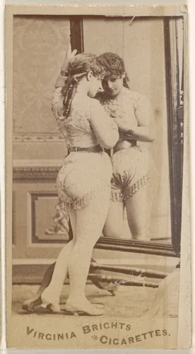 From the Actors and Actresses series (N45, Type 5) for Virginia Brights Cigarettes by Allen & Ginter, photograph, 1885-1891