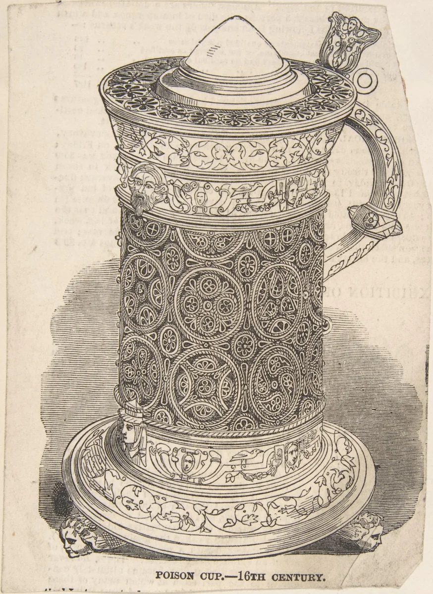 Poison Cup - 16th century by anonymous, print, 1850-1900
