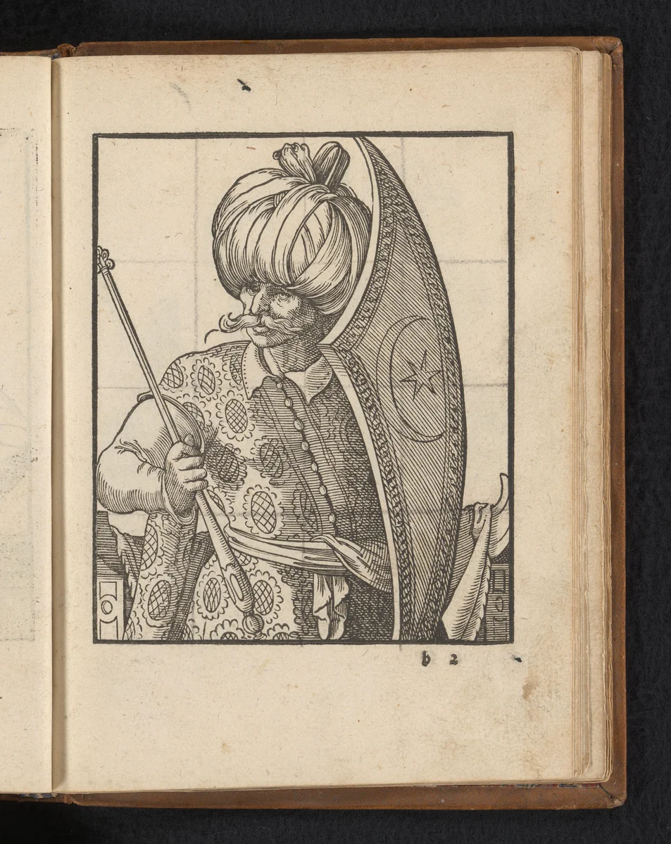 Ottomaanse veldheer by Unknown, print, 1578