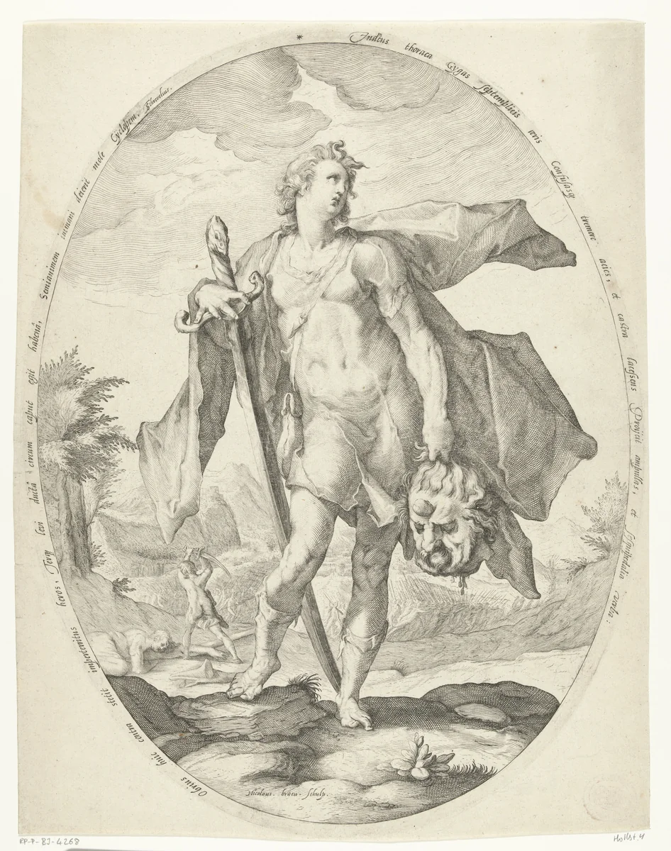 David by Unknown, print, 1586-1600