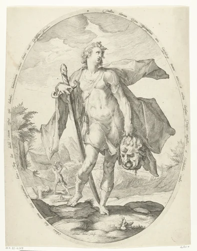 David by Unknown, print, 1586-1600