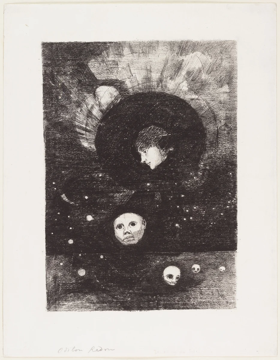 Germination by Odilon Redon, print, 1879