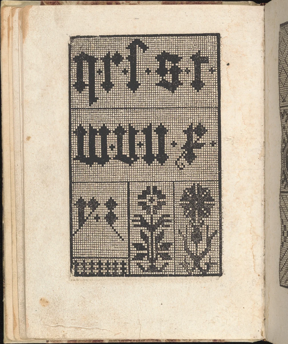 Ein new getruckt model Büchli...Page 15, verso by Johann Schönsperger, book, 1529