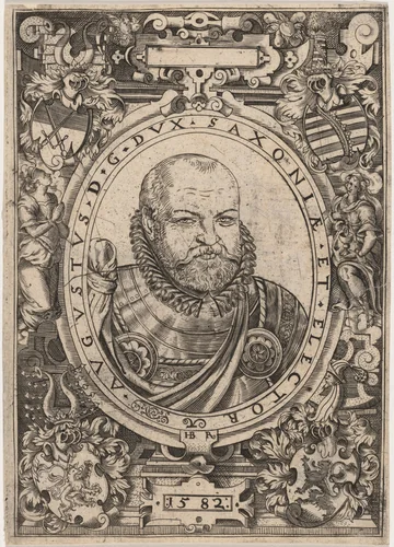 Augustus, Duke of Saxony by Unknown 19th Century, print, 1582