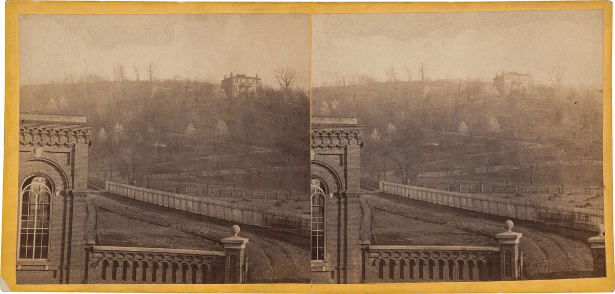 Weddell's house from Warehouse, Clark & Sumner, Standard Petroleum Refinery, Pittsburg, Pennsylvania by Thomas H. Johnson, photograph, 1860-1870