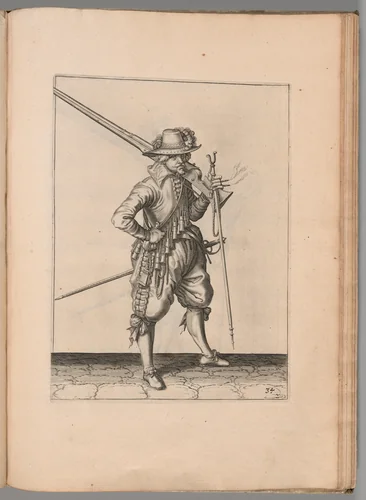 Exercise of Arms by Jacob de Gheyn II, artwork, 1608