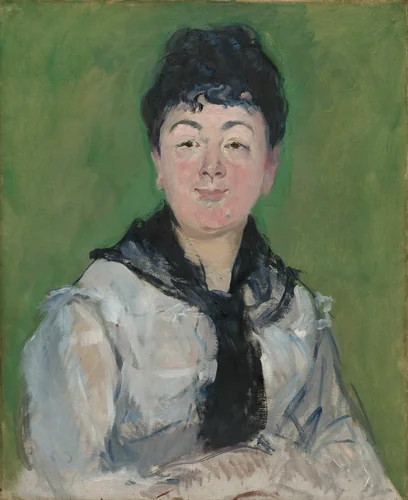 Portrait of a Woman with a Black Fichu by Édouard Manet, painting, 1873-1883