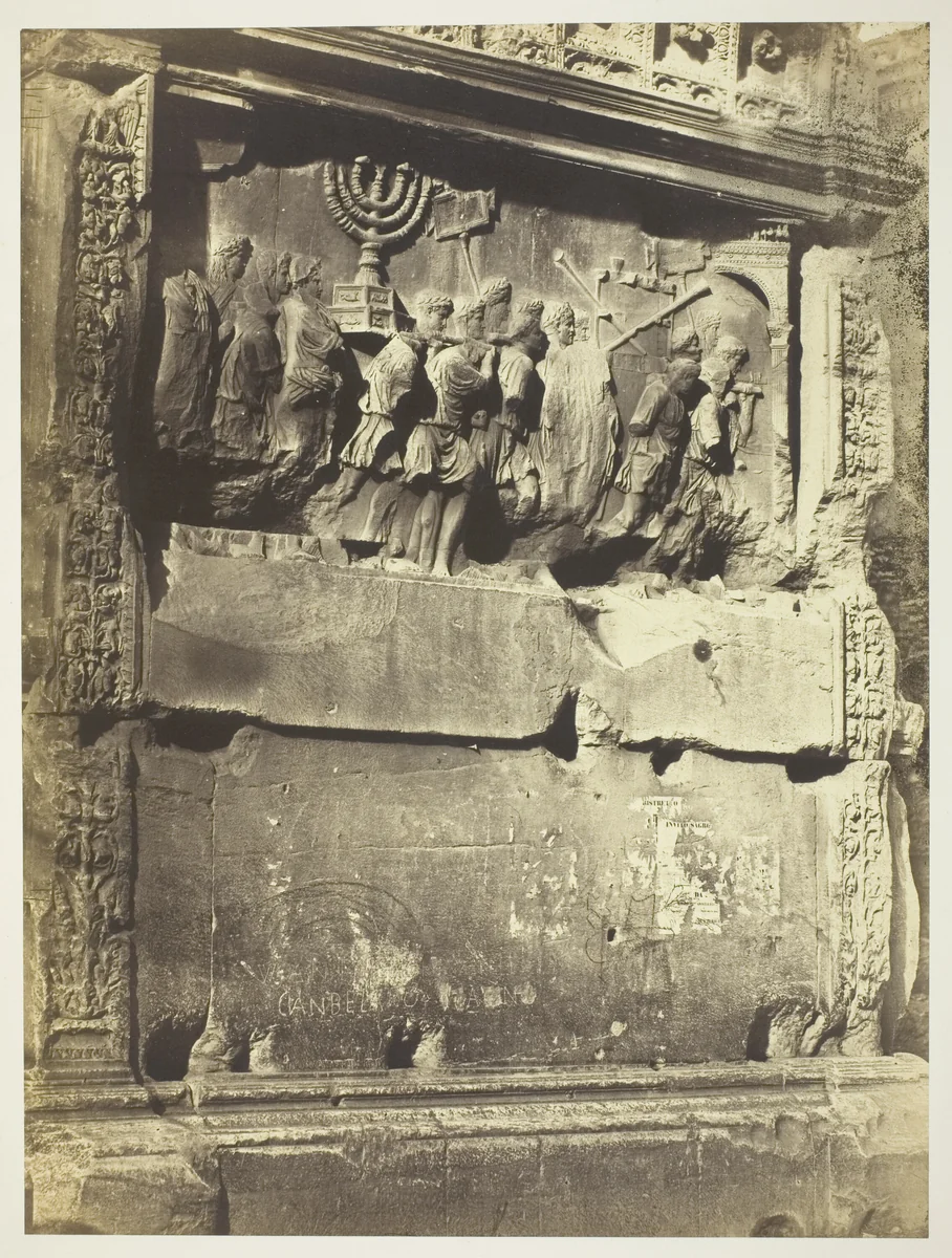 The Arch of Titus, 1855 by Robert Macpherson, photograph, 1855