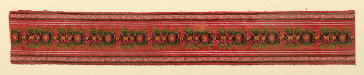 Ribbon by England, textile, 1830-1860