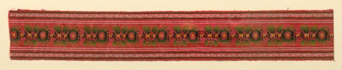 Ribbon by England, textile, 1830-1860