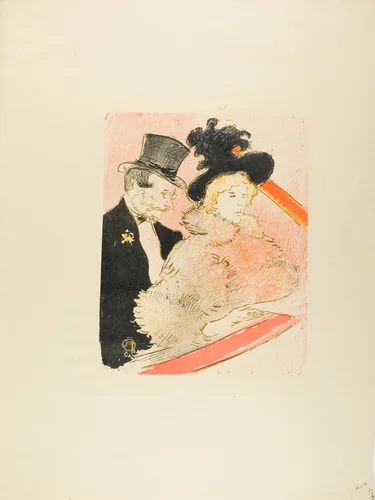 At the Concert by Henri de Toulouse-Lautrec, print, 1896