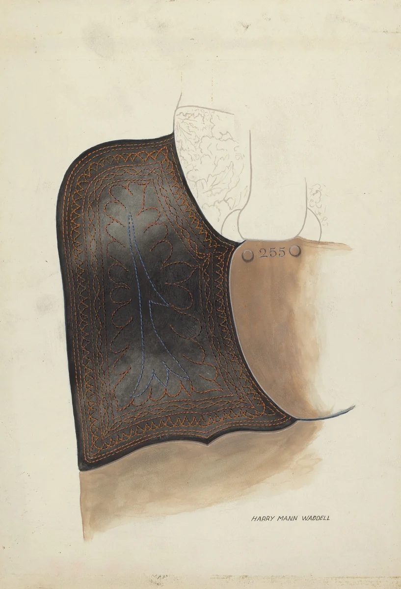 Side Saddle - California Syle by Harry Mann Waddell, index of american design, 1937