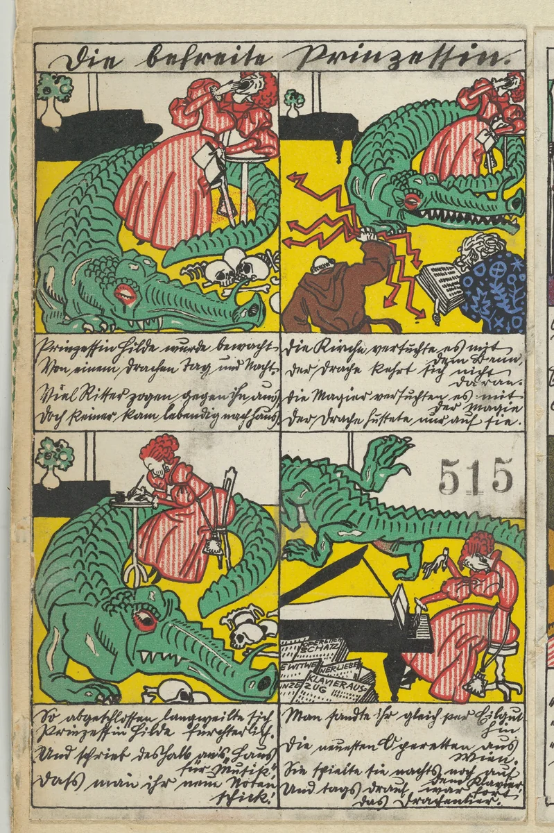 The Rescued Princess (Die befreite Prinzessin) by Moriz Jung, print, 1911