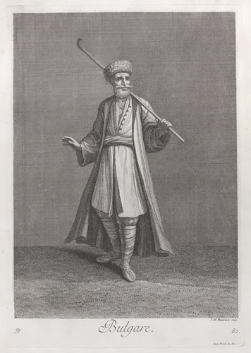 Bulgare, plate 82 from "Recueil de cent estampes représentent differentes nations du Levant" by Jean Baptiste Vanmour, print, 1714-1715