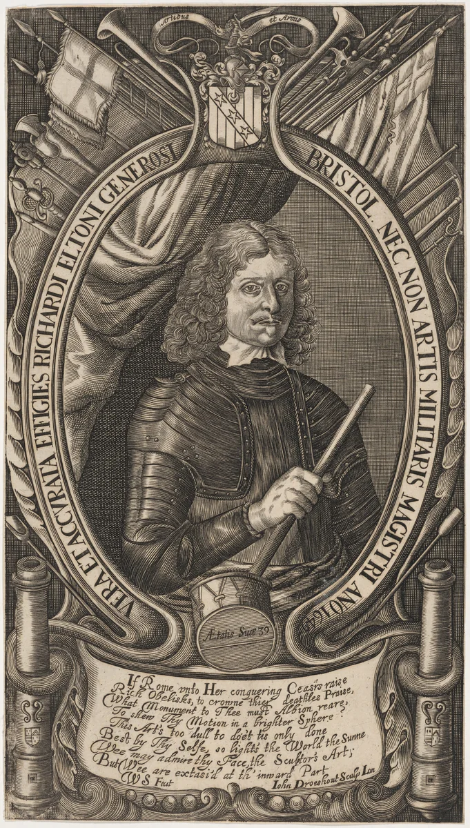 Richard Elton of Bristol by John Droeshout, print, 1650