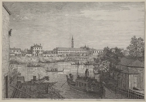 Ale Porte del Dolo by Canaletto, print, 1735-1746