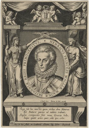 Henry Frederick, Prince of Wales by Cornelis Boel, print, 1576-1621