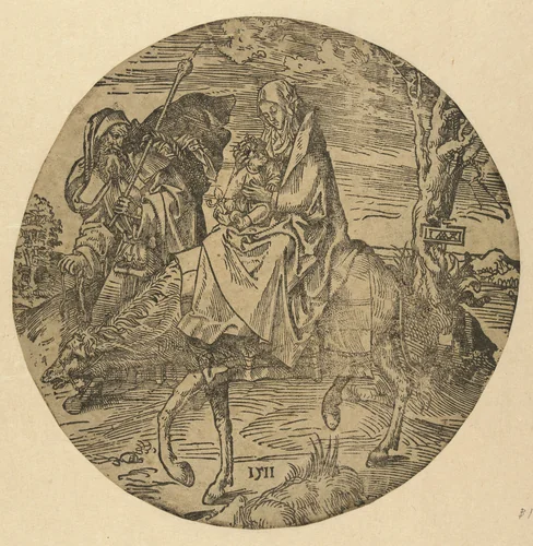Vlucht naar Egypte by Unknown, print, 1511