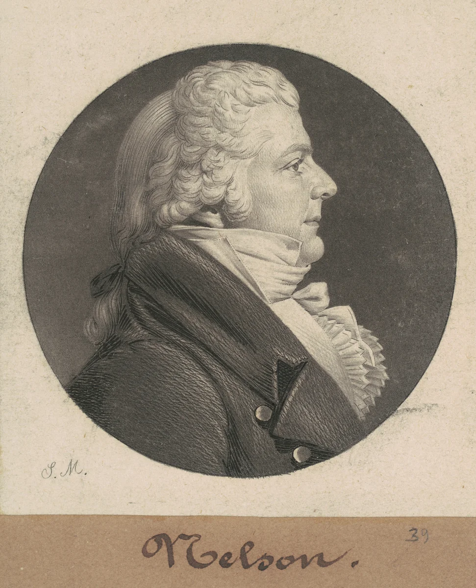 Hugh Nelson by Charles B. J. Févret de Saint-Mémin, print, 1808