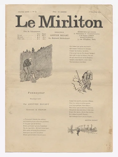 Le Mirliton, no. 30 by Théophile-Alexandre Steinlen, periodical, 1894