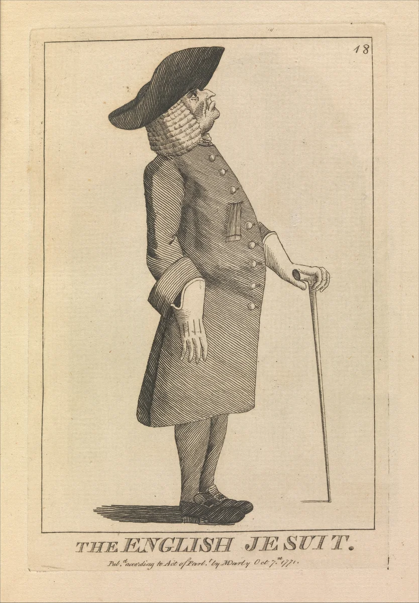The English Jesuit by Matthias Darly, print, 1771