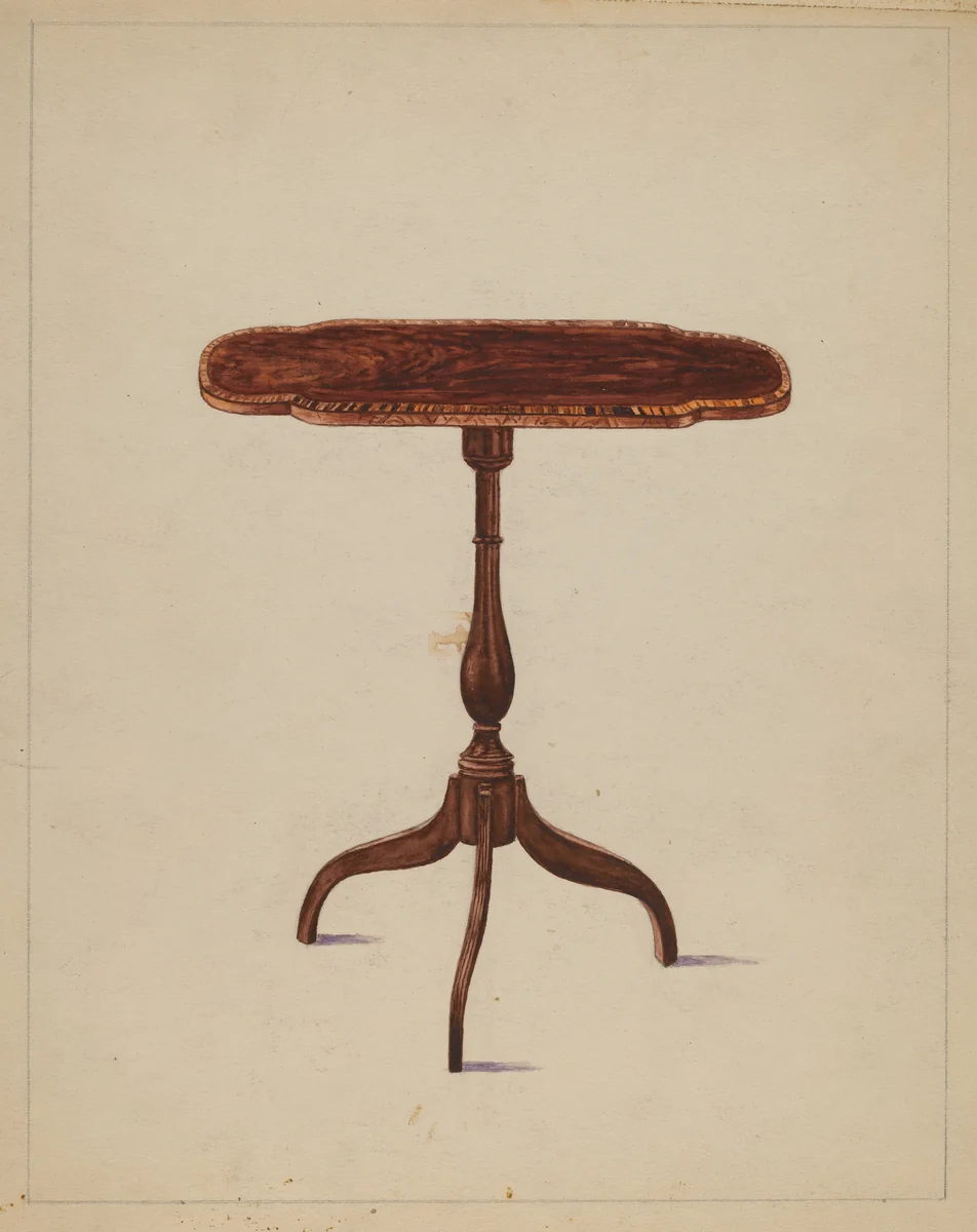 Table by Hans Westendorff, index of american design, 1936