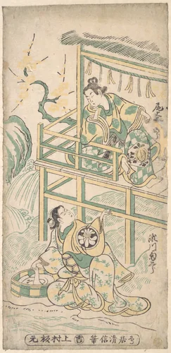 Scene from a Drama by Torii Kiyonobu I (鳥居 清信), print, 1735-1755