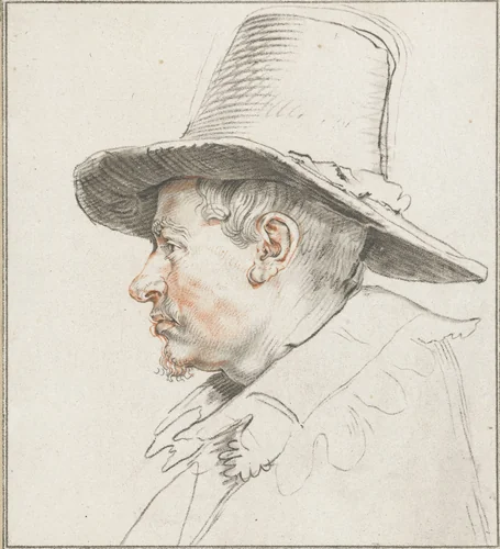 Portret van een onbekende man by Johannes Körnlein, print, 1766