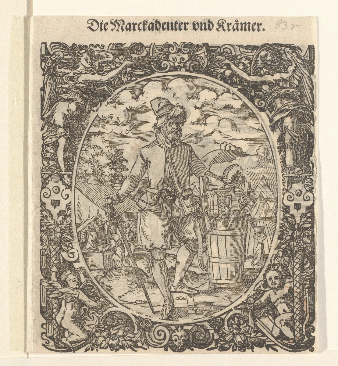 Marskramer by Jost Amman, print, 1573