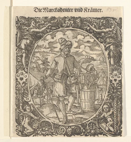 Marskramer by Jost Amman, print, 1573