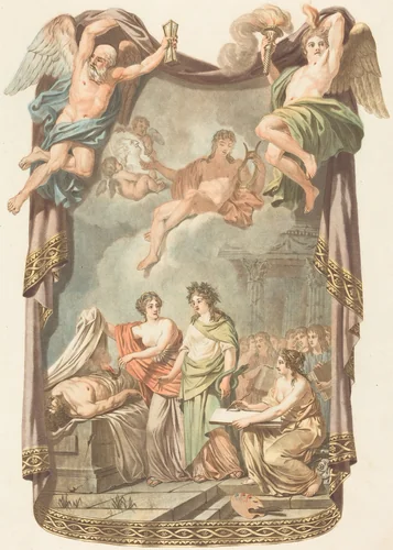 Study Revealing Anatomy to Medicine and Art by Alexandre Briceau, print, 1780-1790