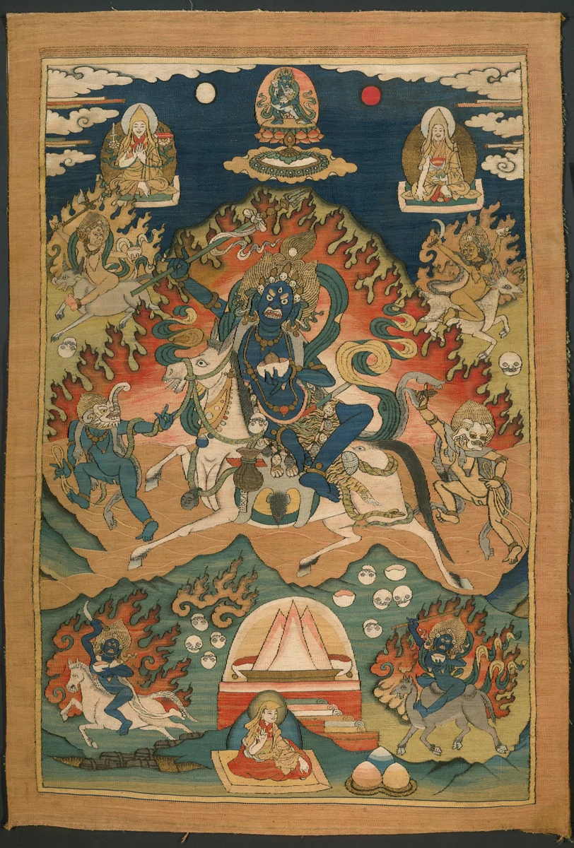 Wrathful Form of the Goddess Saraswati (Magzor Gyalmo) or Palden Llamo by Tibet, other, 1900-1999