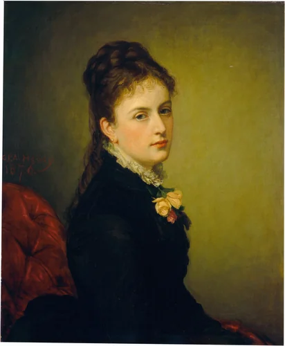 Roxana Atwater Wentworth by George Peter Alexander Healy, painting, 1876