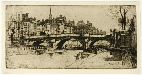 Pont Neuf, plate one from the Paris Set by David Young Cameron, print, 1904