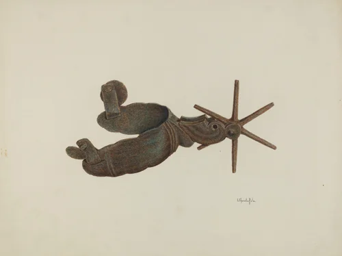 Spur by Cornelius Christoffels, index of american design, 1941