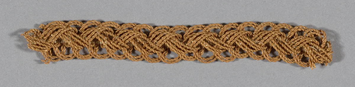 Fragment (Bonnet Trim) by Probably Europe, textile, 1850