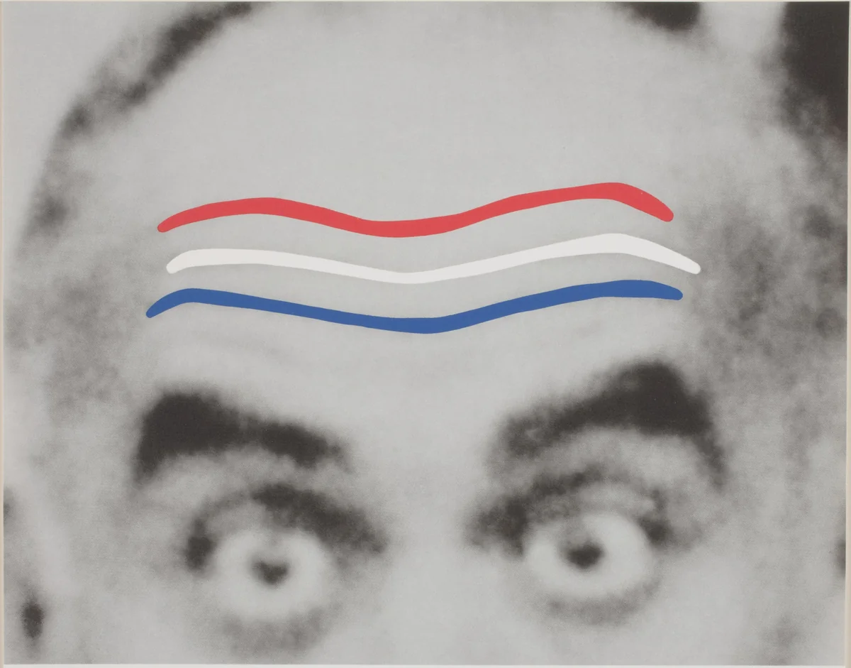 Raised Eyebrows / Furrowed Foreheads (Red, White and Blue) from Artists for Obama by John Baldessari
Richard Kaz
Gemini G.E.L., portfolio, 2008
