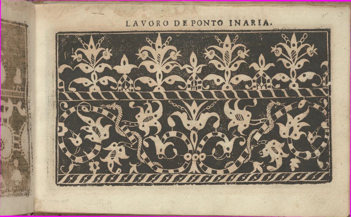 Studio delle virtuose Dame, page 7 (recto) by Isabella Catanea Parasole, book, 1597