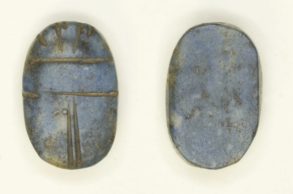 Scarab: Uninscribed by Egyptian, other, -2055--1773