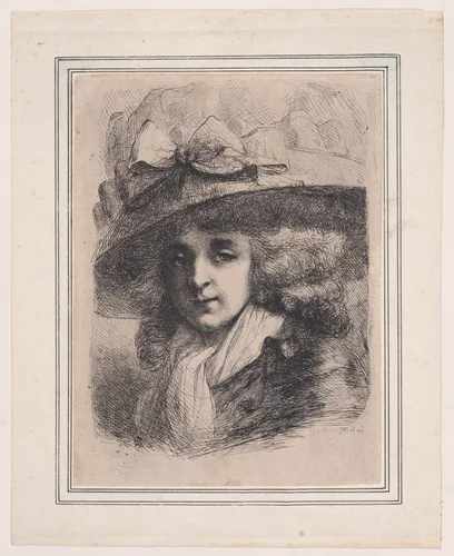 Bust of Mme Mosion by Dominique Vivant Denon, print, 1747-1825